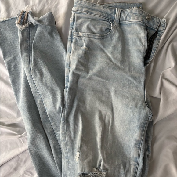 American Eagle Outfitters Denim - American Eagle Outfitters Light Blue Skinny Jeans